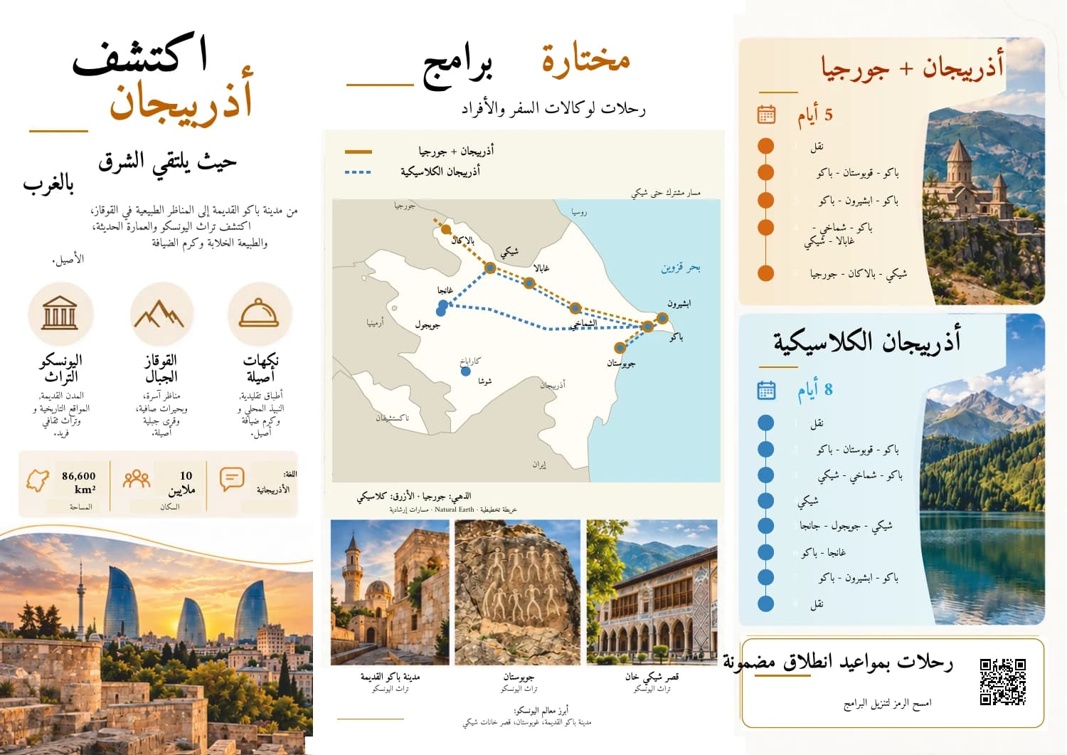 كتيب VATRAVEL يوضح خريطة طريق أذربيجان